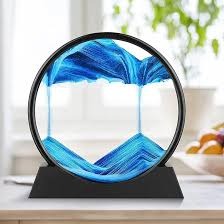 3D Moving Sand Art Lamp With Stand | Sand Lamp For Room & Home Decoration
