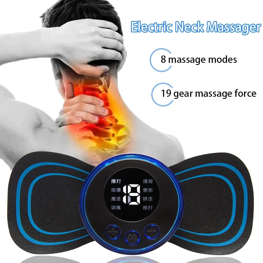 Wireless EMS Mini Body Massager – Portable Butterfly Massager for Blood Circulation