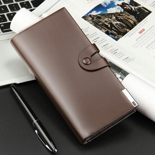 Premium Men's Long Wallet with Mobile Pocket | 10 Card Slots | Cash Pocket