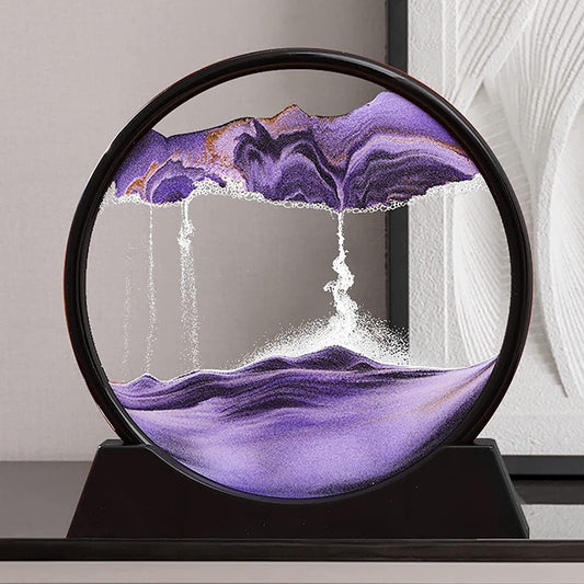 3D Moving Sand Art Lamp With Stand | Sand Lamp For Room & Home Decoration