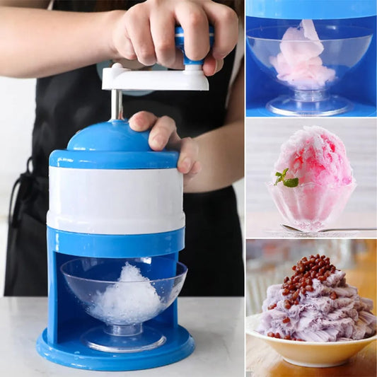 Manual Ice Crushing Shaver Maker Machine Gola Ganda Household Ice Crusher