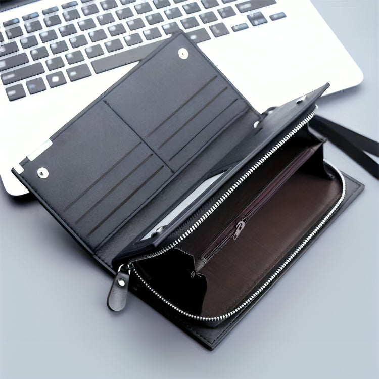 Baellerry Long Wallet for Men & Women – Premium Leather Finish, 12 Card Slots