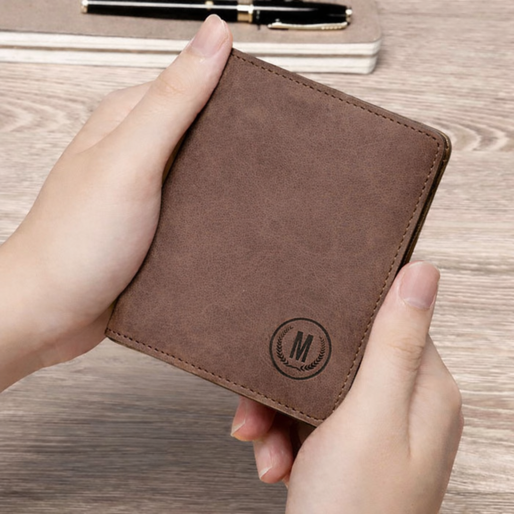 M-Design RFID Wallet | Compact PU Card Holder with Coin Pocket Black