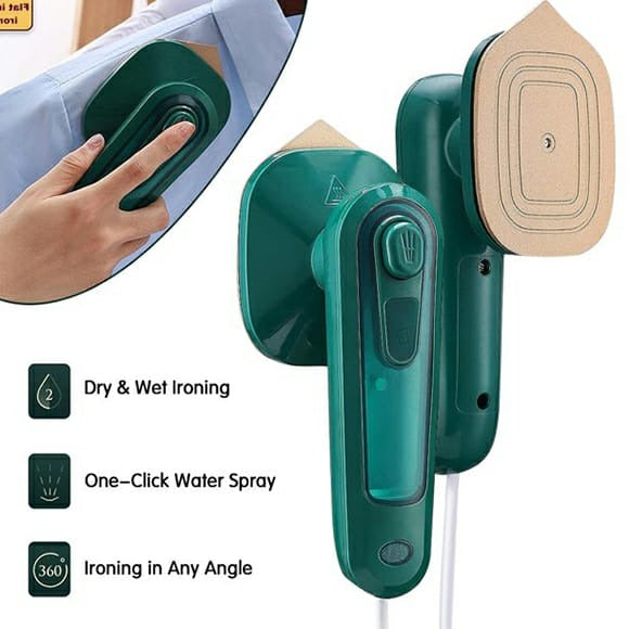 Professional Micro Steam Iron – Portable Handheld Dry & Wet Combo Garment Steamer for Travel & Home