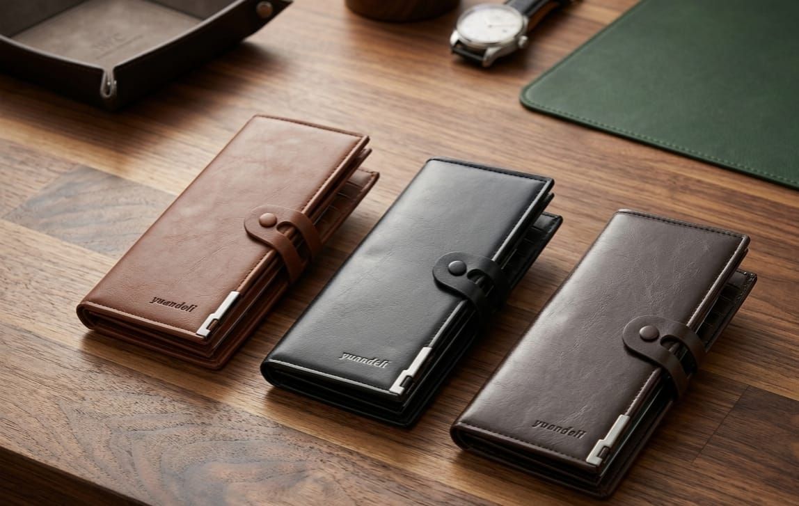 Premium Men's Long Wallet with Mobile Pocket | 10 Card Slots | Cash Pocket
