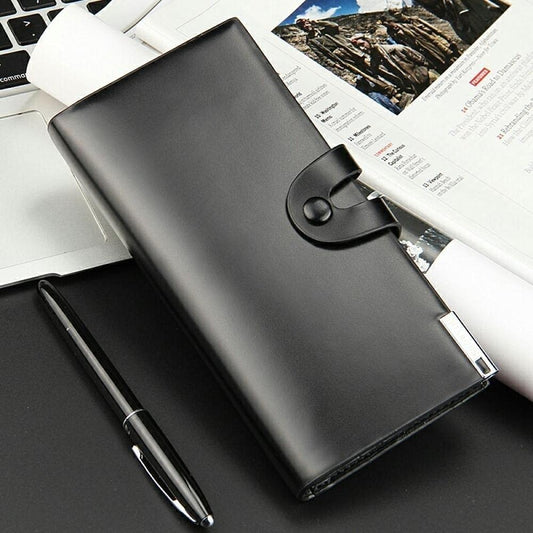 Premium Men's Long Wallet with Mobile Pocket | 10 Card Slots | Cash Pocket