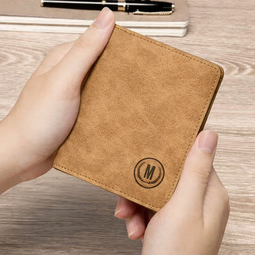 M-Design RFID Wallet | Compact PU Card Holder with Coin Pocket Black